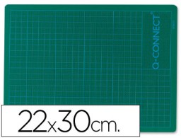 Plancha para corte Q-Connect A4 220x300 mm. Verde